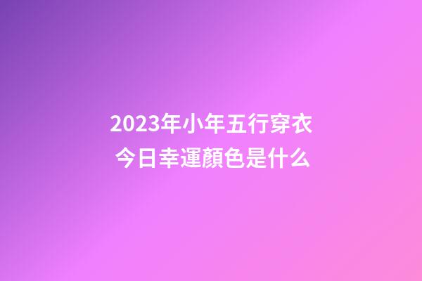 2023年小年五行穿衣 今日幸運顏色是什么